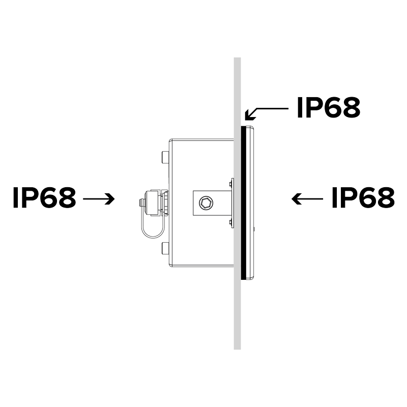 "DGT20I": TRANSMETTEUR / INDICATEUR DE POIDS EN ACIER INOX IP68